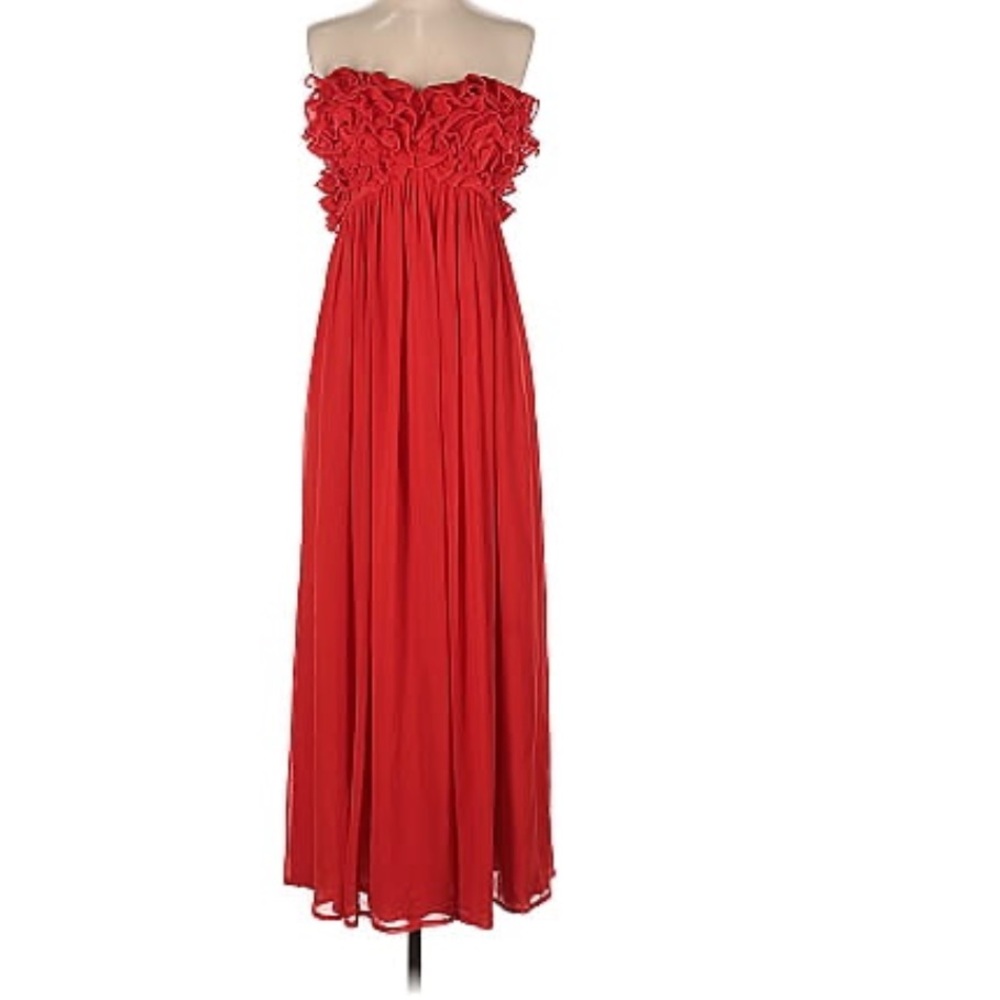 Lovers + Friends Ruffle Strapless Dress - WORN ONCE, LIKE NEW